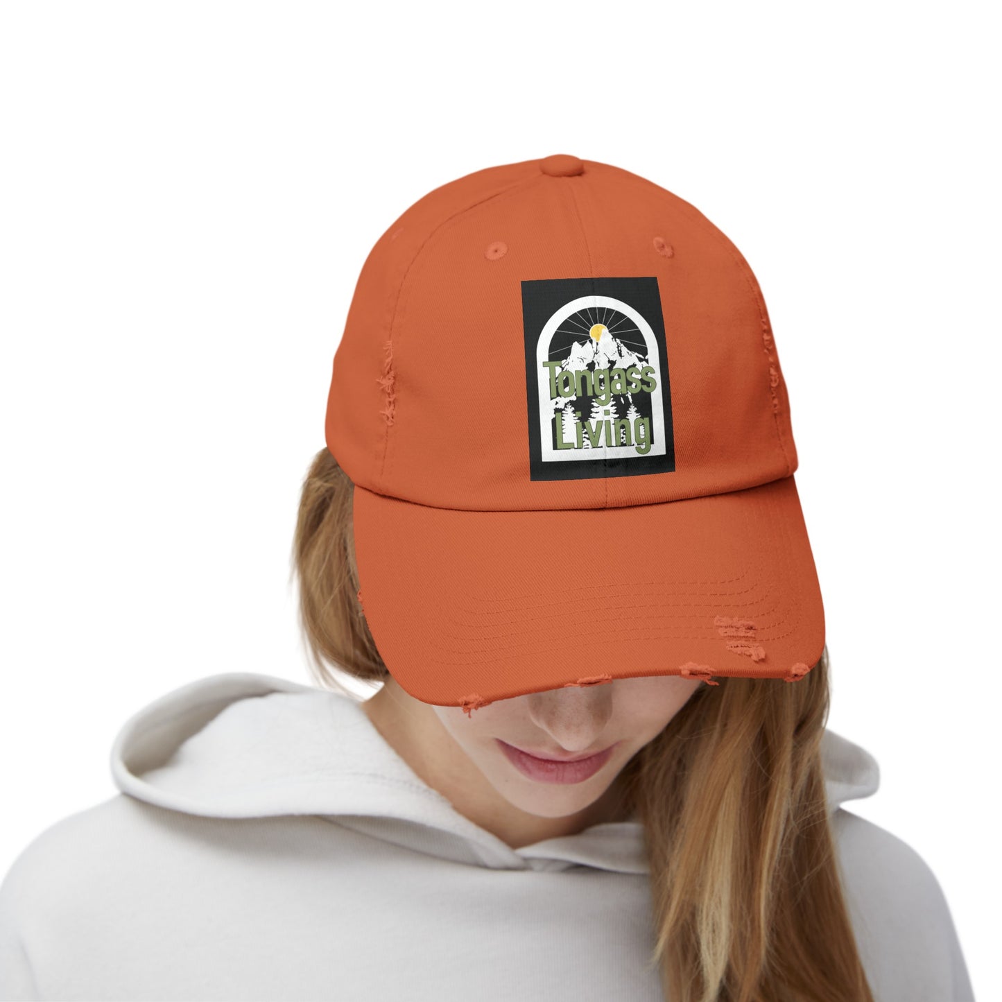 Tongass Living Logo Unisex Distressed Cap